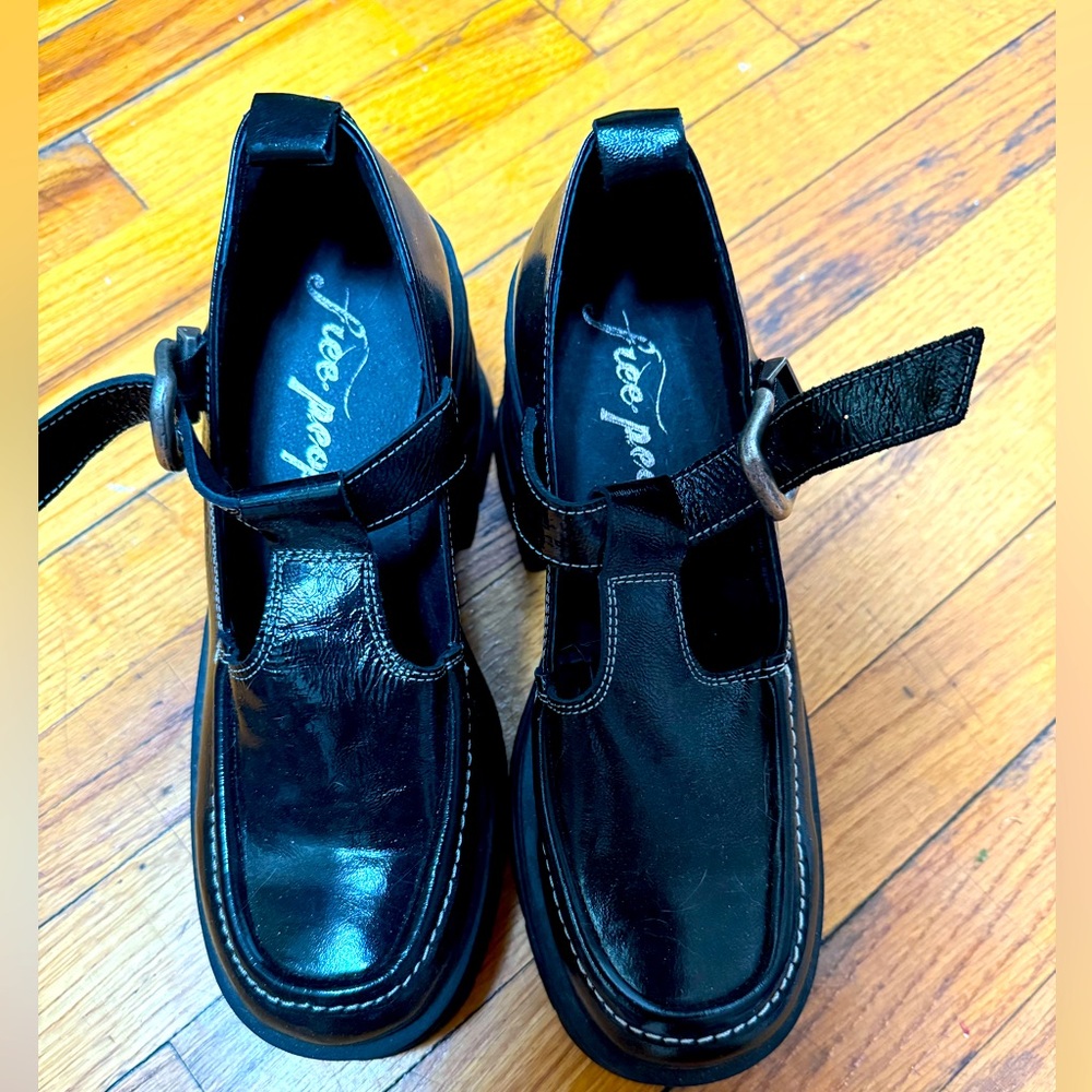 Free People NWOB Platform Mary Janes